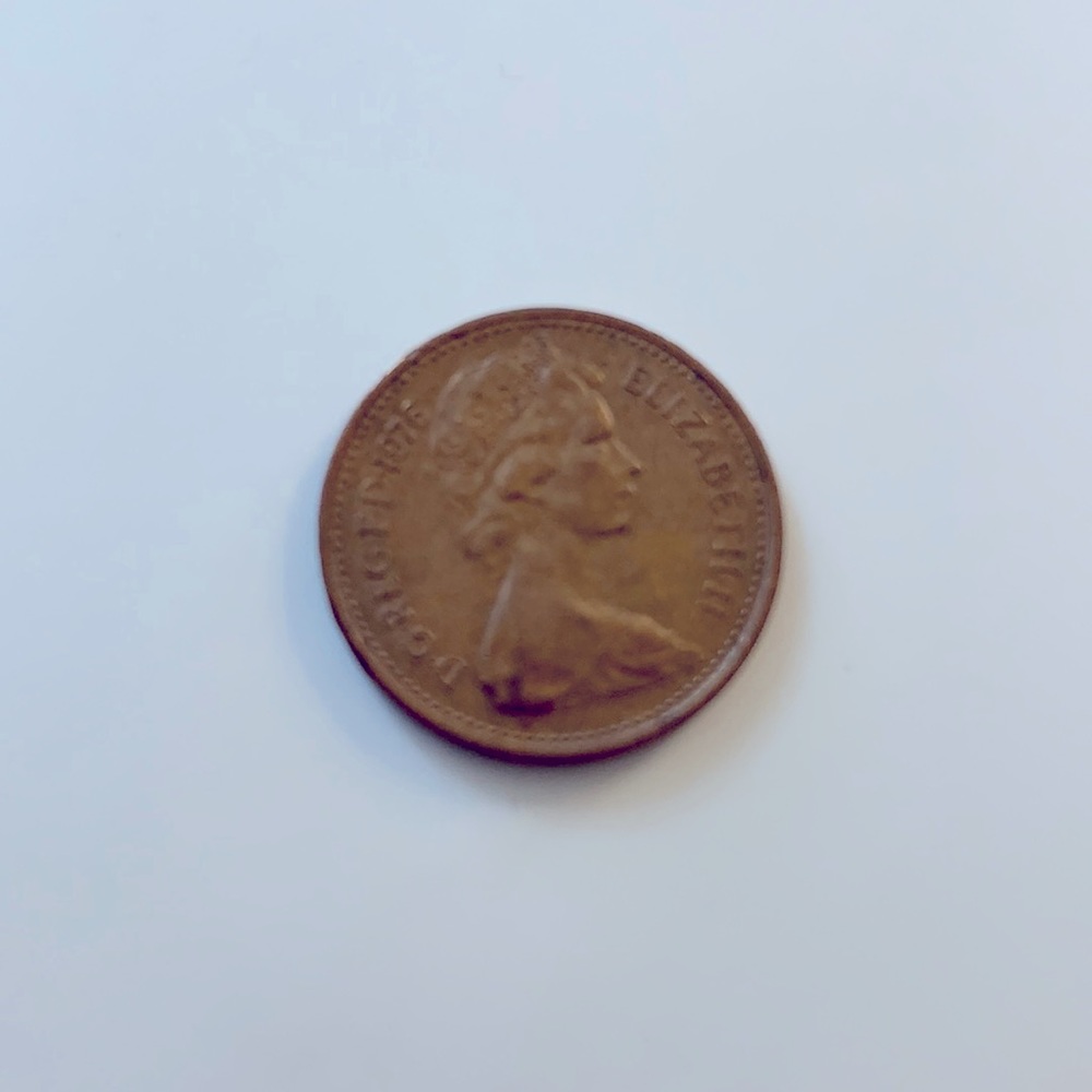 1976 new penny 1p rare